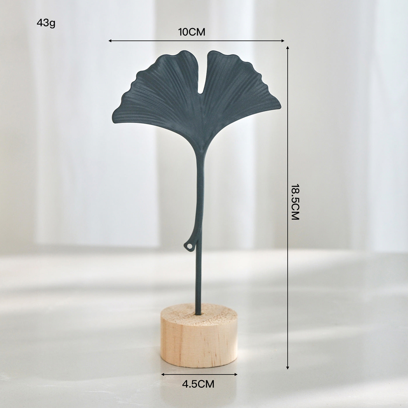 Nordic Style Light Luxury Metal Crafts Creative Home Living Room Entrance and Wine Cabinet Decorations Iron Art Ginkgo Leaf Ornaments