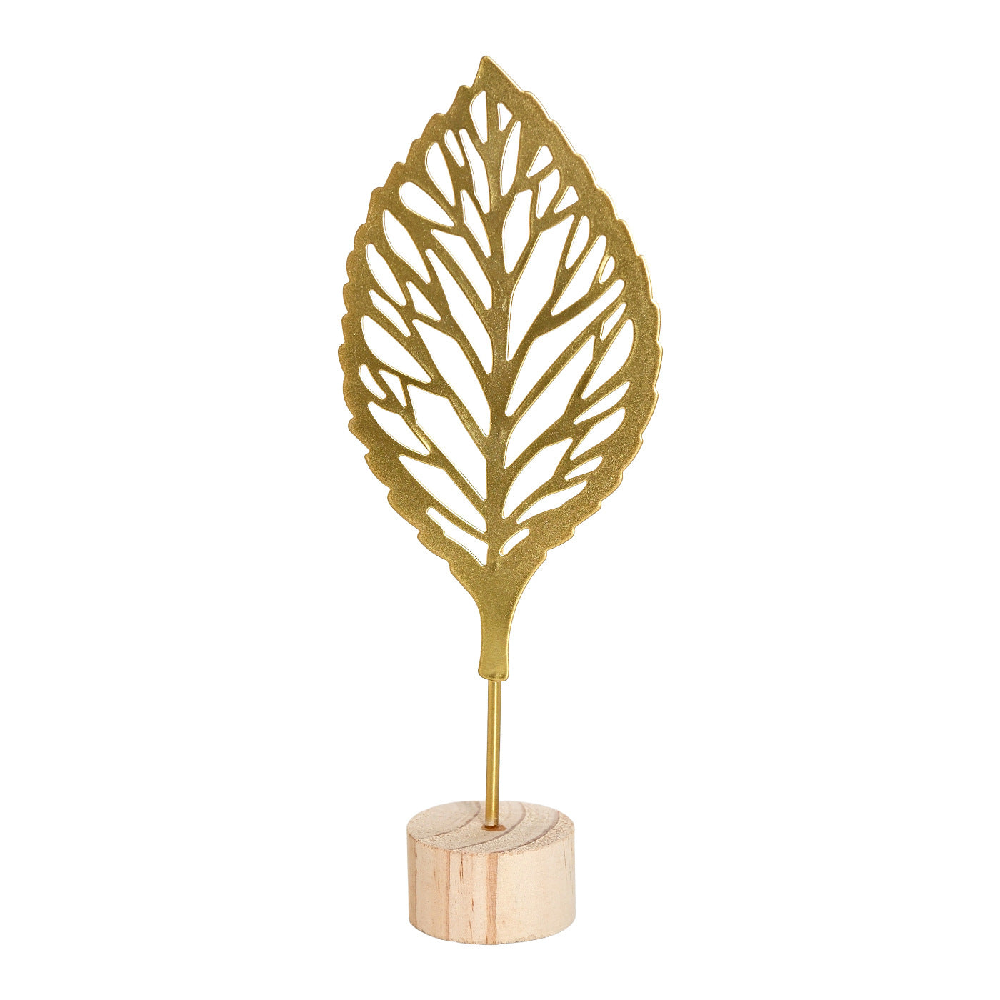 Nordic Style Light Luxury Metal Crafts Creative Home Living Room Entrance and Wine Cabinet Decorations Iron Art Ginkgo Leaf Ornaments