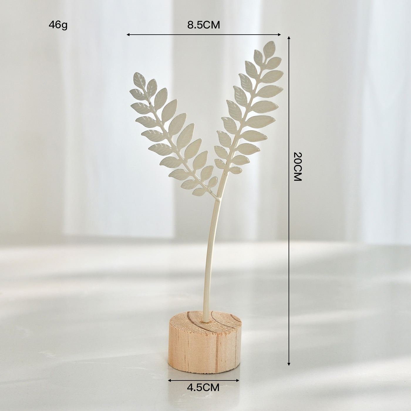 Nordic Style Light Luxury Metal Crafts Creative Home Living Room Entrance and Wine Cabinet Decorations Iron Art Ginkgo Leaf Ornaments