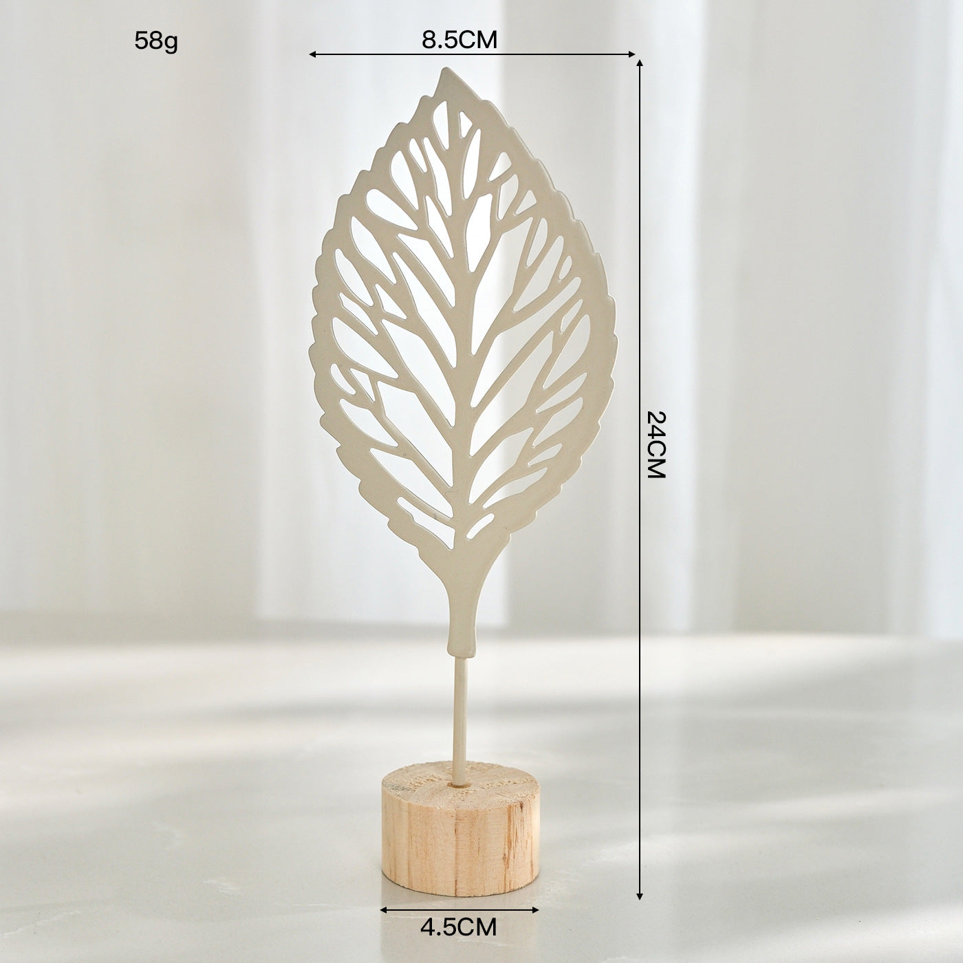 Nordic Style Light Luxury Metal Crafts Creative Home Living Room Entrance and Wine Cabinet Decorations Iron Art Ginkgo Leaf Ornaments