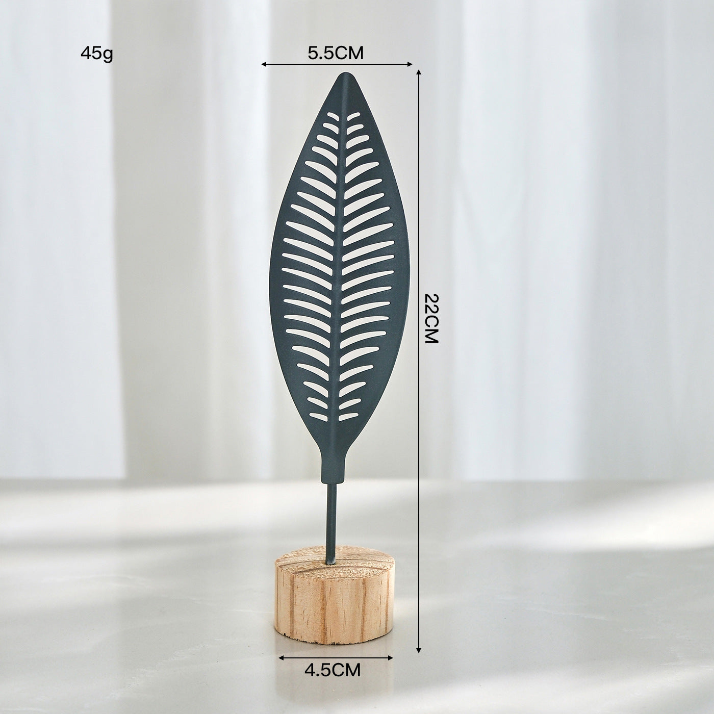 Nordic Style Light Luxury Metal Crafts Creative Home Living Room Entrance and Wine Cabinet Decorations Iron Art Ginkgo Leaf Ornaments