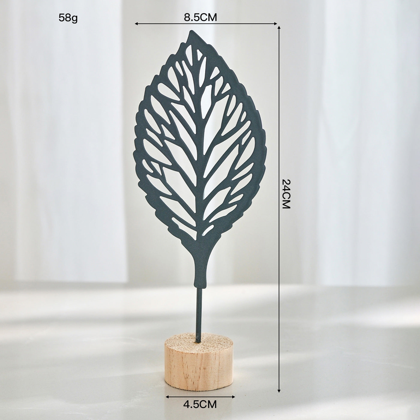 Nordic Style Light Luxury Metal Crafts Creative Home Living Room Entrance and Wine Cabinet Decorations Iron Art Ginkgo Leaf Ornaments